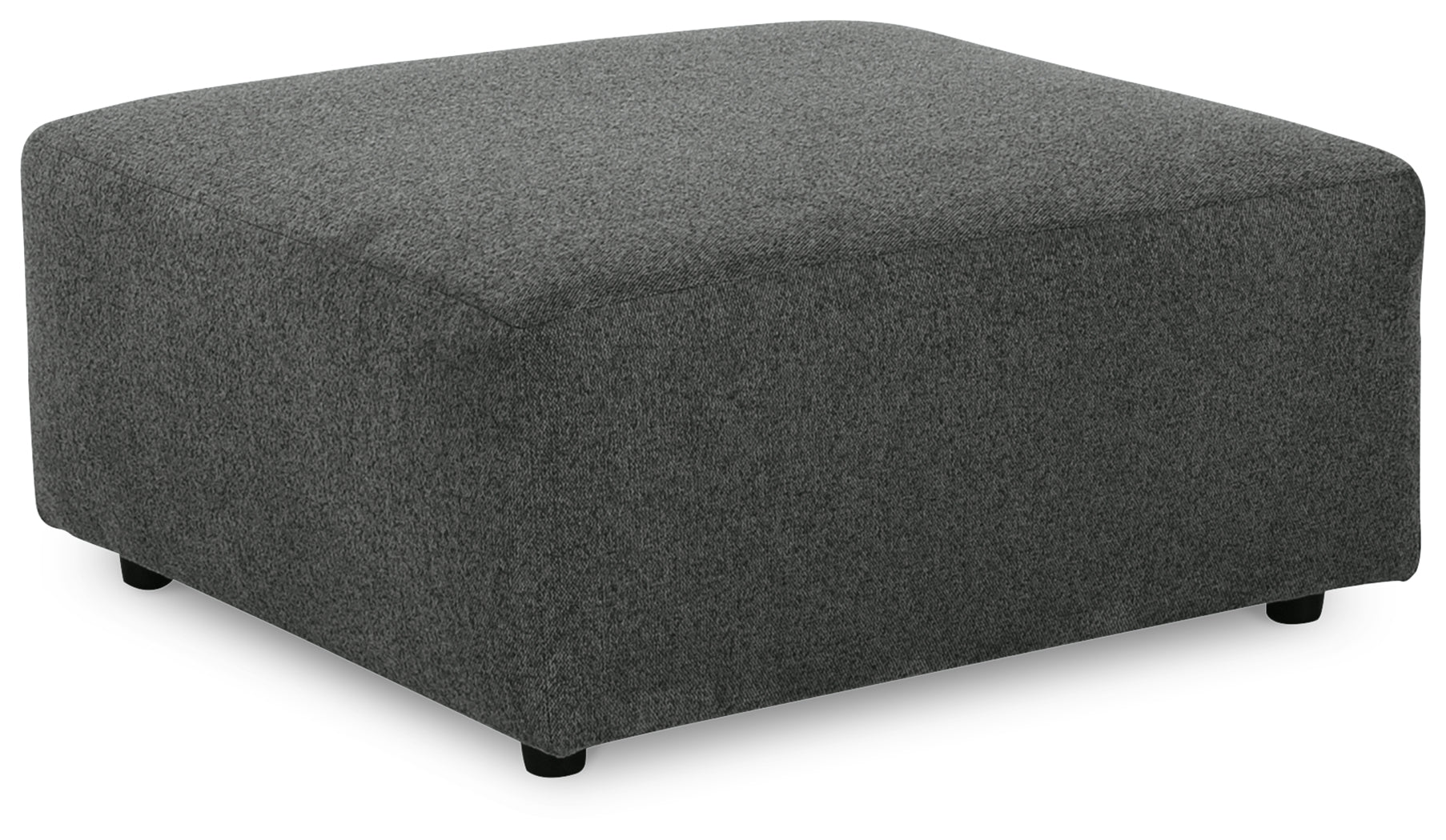 Ashley Furniture - Edenfield Oversized Ottoman - Charcoal - Dark Gray Fabric - Ottomans