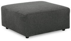 Ashley Furniture - Edenfield Oversized Ottoman - Charcoal - Dark Gray Fabric - Ottomans