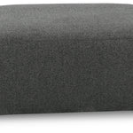 Ashley Furniture - Edenfield Oversized Ottoman - Charcoal - Dark Gray Fabric - Ottomans - Additional View 2