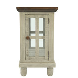 Lantern Accent Table - Gray/Tobacco