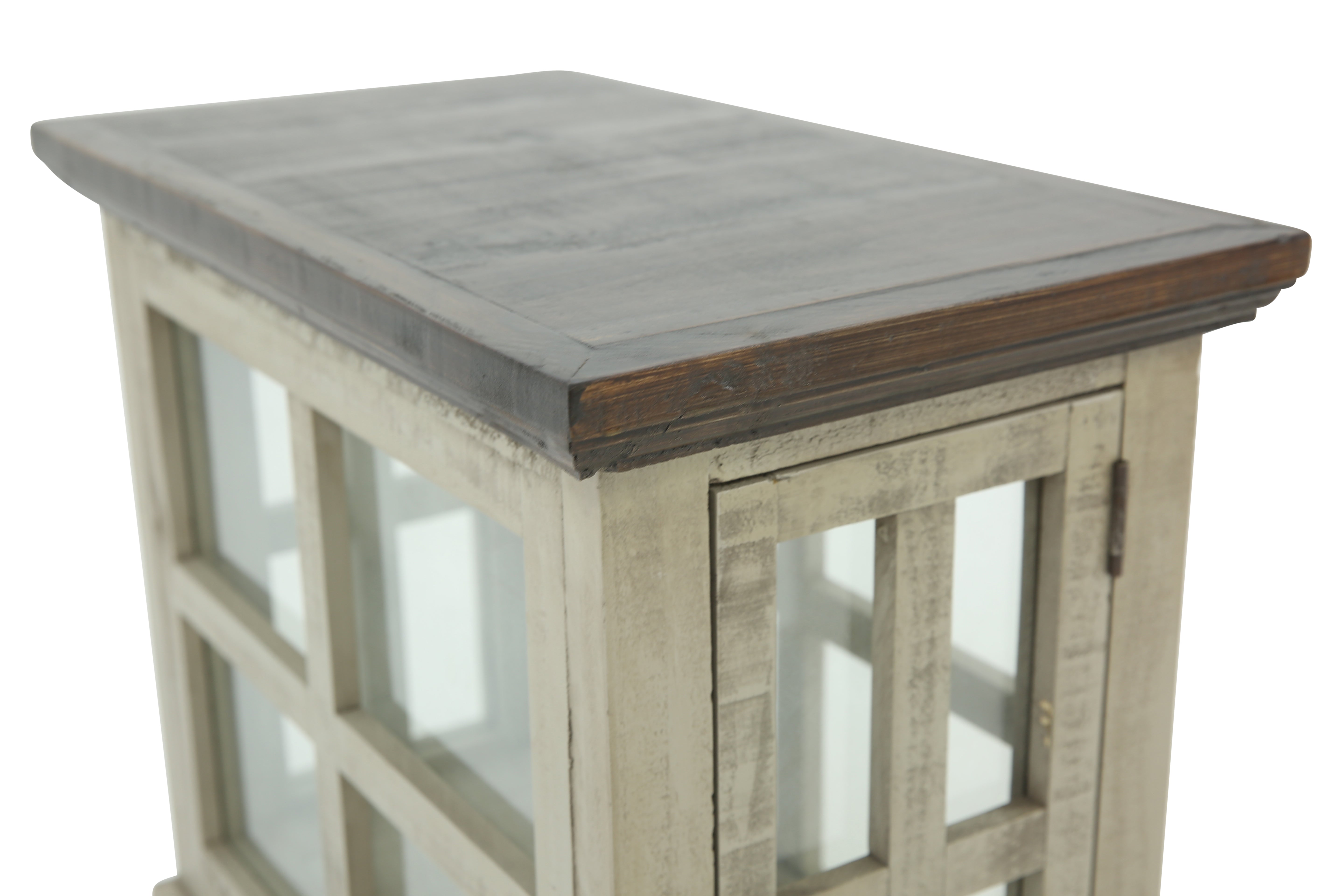 Lantern Accent Table - Gray/Tobacco - Additional View 3