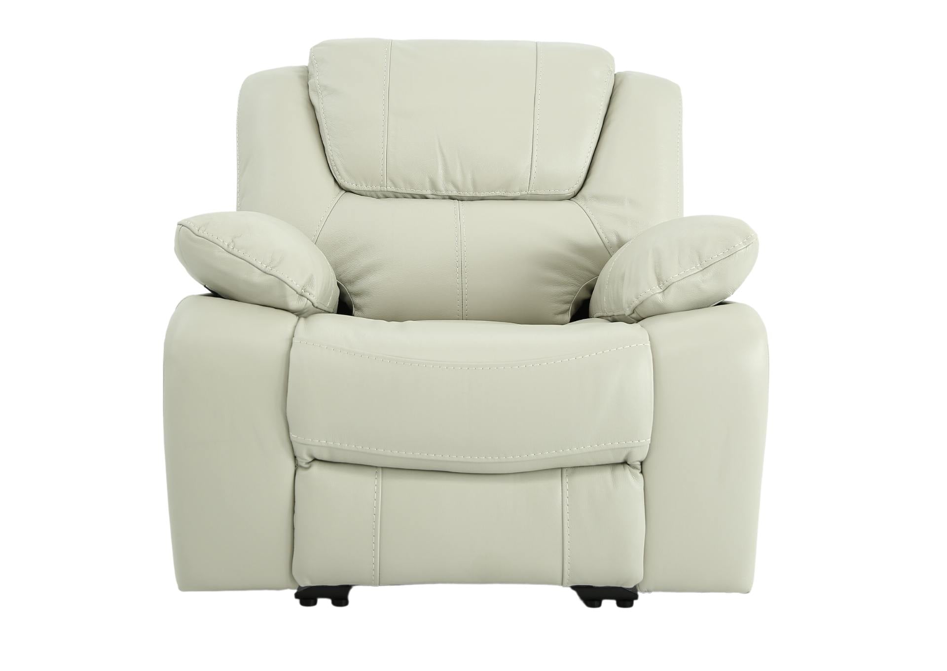 Easton Leather Recliner - Stone