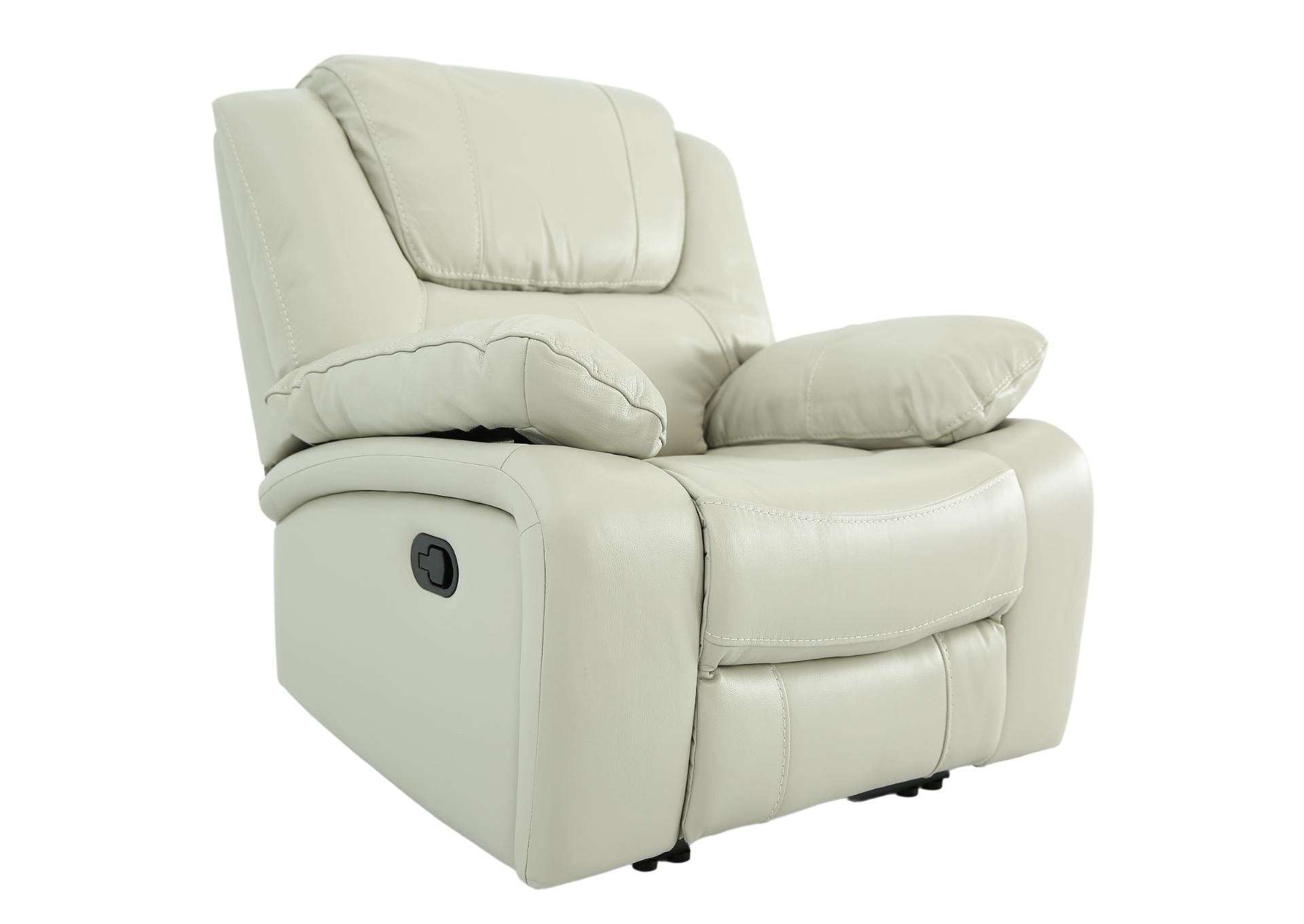 Easton Leather Recliner - Stone - Additional View 1