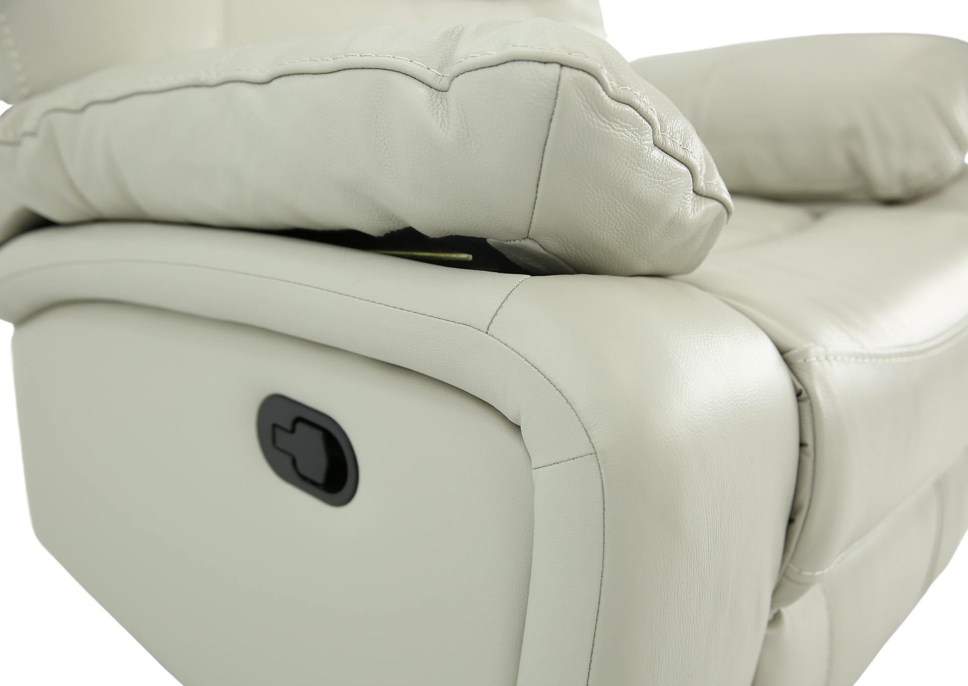 Easton Leather Recliner - Stone - Additional View 3