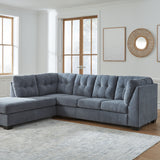 Ashley Furniture - Marrelton 2 Piece Sectional - Denim - Blue Fabric - Sectionals - Additional View 1