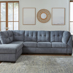 Ashley Furniture - Marrelton 2 Piece Sectional - Denim - Blue Fabric - Sectionals - Additional View 3