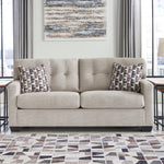 Ashley Furniture - Mahoney Sofa - Pebble - Pearl Silver Fabric - Sofas