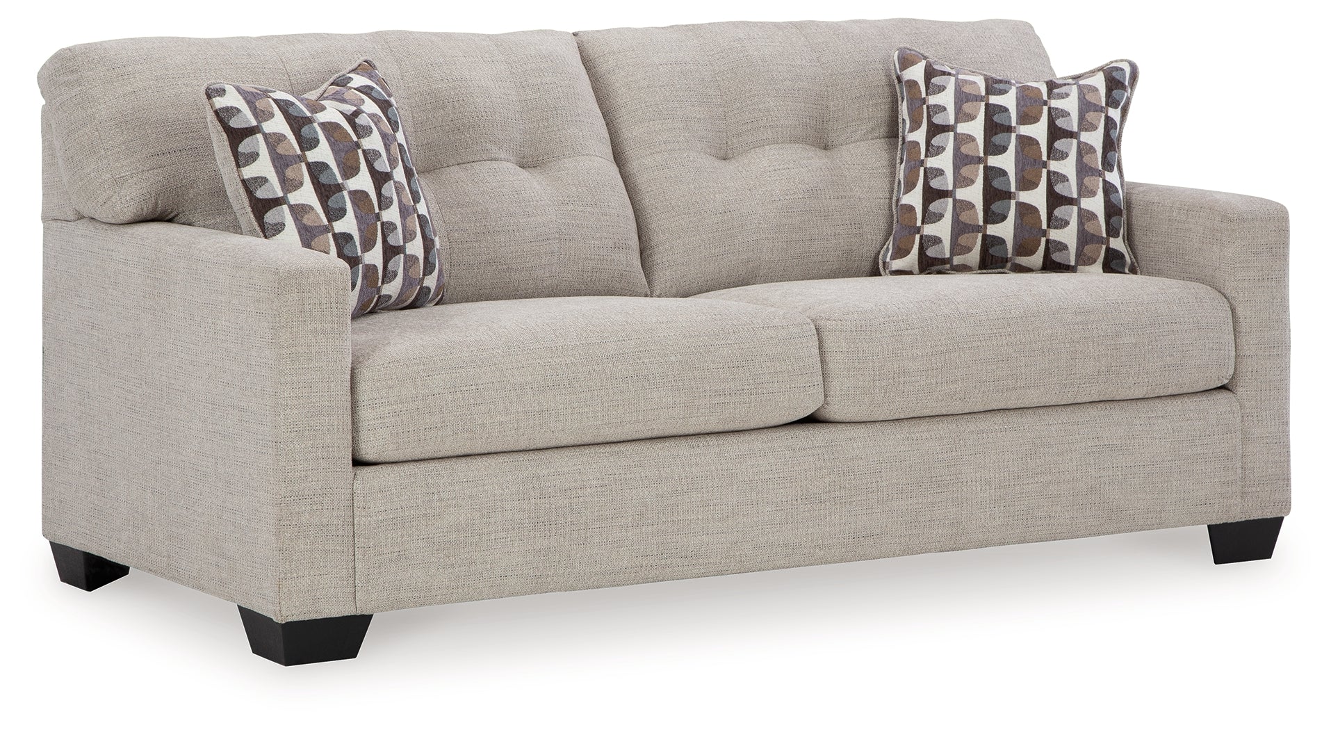 Ashley Furniture - Mahoney Sofa - Pebble - Pearl Silver Fabric - Sofas - Additional View 1