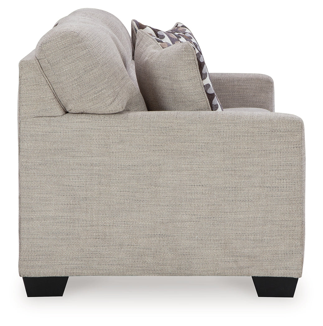 Ashley Furniture - Mahoney Sofa - Pebble - Pearl Silver Fabric - Sofas - Additional View 4