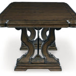 Ashley Furniture - MAYLEE TABLE TOP AND BASE - Dark Brown Wood - Tables - Additional View 3