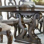 Ashley Furniture - MAYLEE TABLE TOP AND BASE - Dark Brown Wood - Tables - Additional View 8
