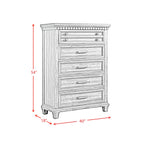Elements International - MCCOY ANTIQUE WHITE CHEST - Wood - Chests - Additional View 1