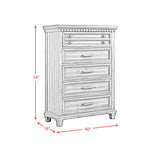 Elements International - MCCOY ANTIQUE WHITE CHEST - Wood - Chests - Additional View 1