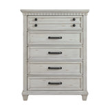 Elements International - MCCOY ANTIQUE WHITE CHEST - Wood - Chests - Additional View 2