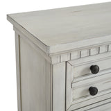 Elements International - MCCOY ANTIQUE WHITE CHEST - Wood - Chests - Additional View 5