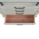 Elements International - MCCOY ANTIQUE WHITE CHEST - Wood - Chests - Additional View 7