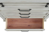Elements International - MCCOY ANTIQUE WHITE CHEST - Wood - Chests - Additional View 7