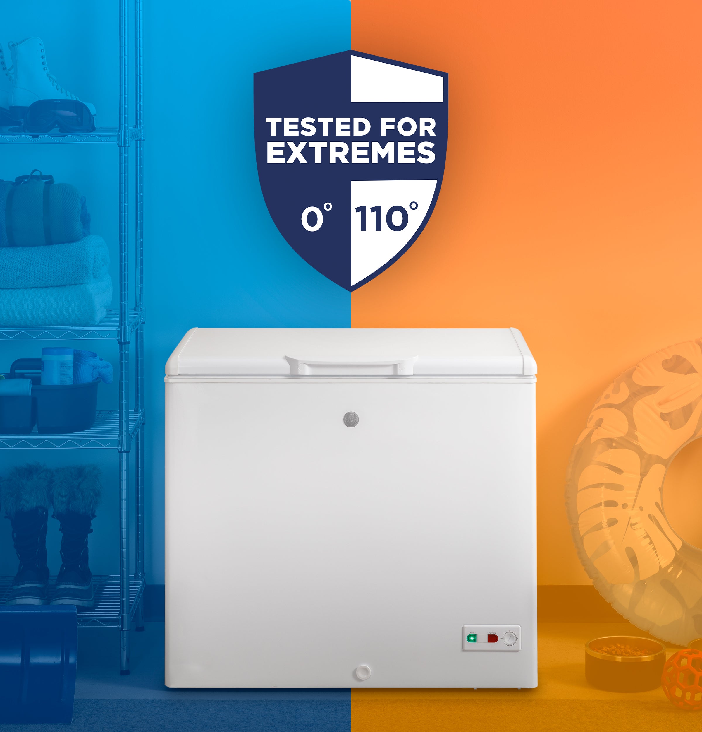 GE WHITE 9CU CHEST FREEZER - Freezers - Additional View 8
