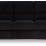 Ashley Furniture - Simplejoy Sofa - Onyx - Black Fabric - Sofas - Additional View 2