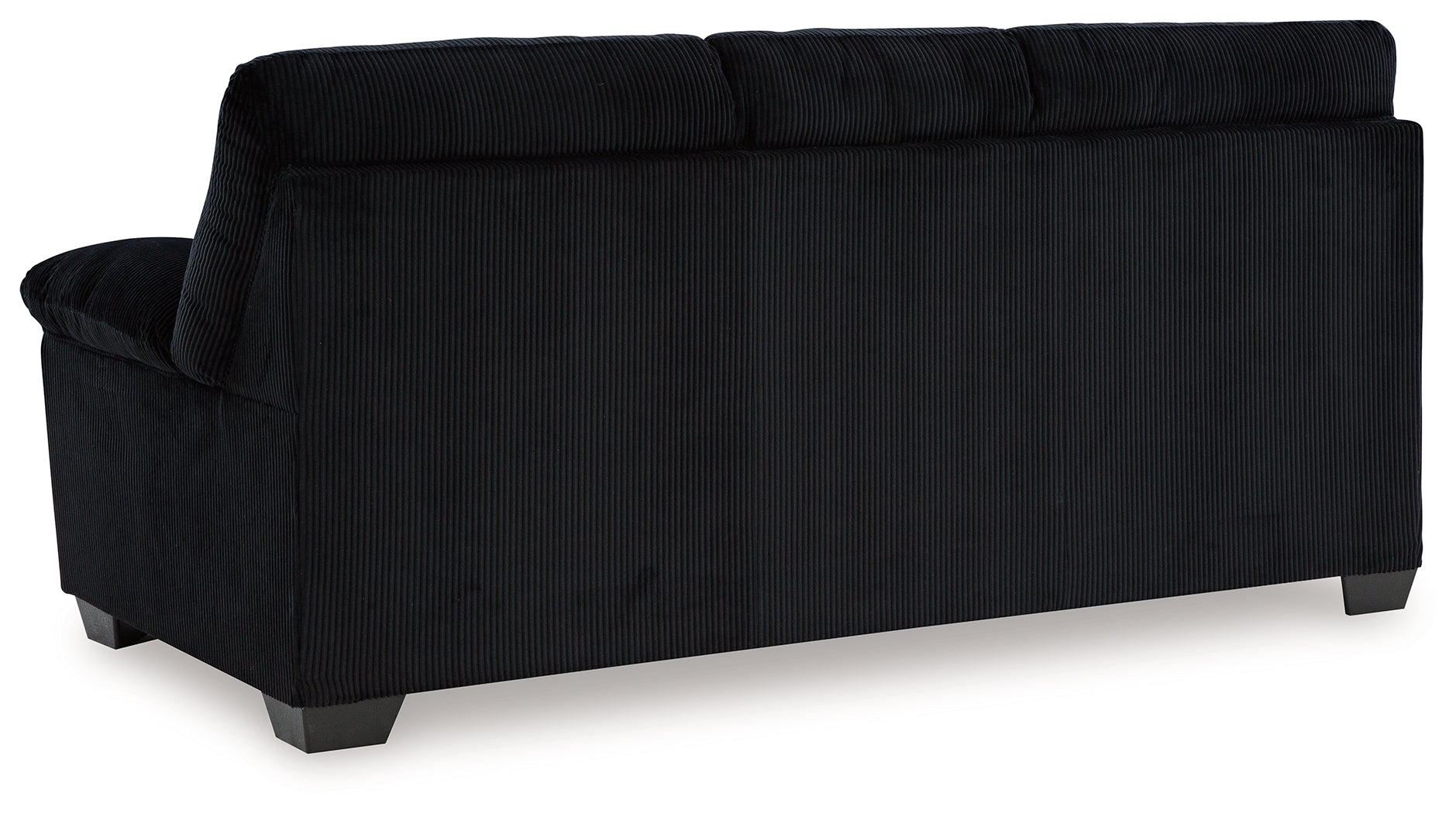 Ashley Furniture - Simplejoy Sofa - Onyx - Black Fabric - Sofas - Additional View 4