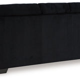 Ashley Furniture - Simplejoy Sofa - Onyx - Black Fabric - Sofas - Additional View 4