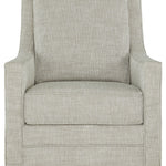 Ashley Furniture - KAMBRIA FOG SWIVEL GLIDER CHAIR - Pearl Silver Fabric - Chairs - Additional View 2