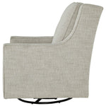 Ashley Furniture - KAMBRIA FOG SWIVEL GLIDER CHAIR - Pearl Silver Fabric - Chairs - Additional View 3