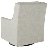 Ashley Furniture - KAMBRIA FOG SWIVEL GLIDER CHAIR - Pearl Silver Fabric - Chairs - Additional View 4