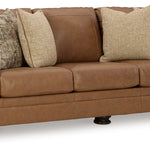 Ashley Furniture - Carianna Caramel Leather Sofa - Light Brown Leather Match - Sofas
