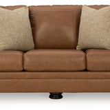 Ashley Furniture - Carianna Caramel Leather Sofa - Light Brown Leather Match - Sofas - Additional View 2