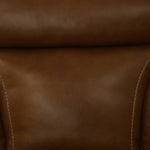 Benelli Leather 6 Piece Power Zero G Sectional - Buckskin - Additional View 4