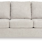 Ashley Furniture - Rannis Queen Sleeper - Snow - Beige Fabric - Sofas