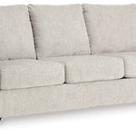 Ashley Furniture - Rannis Queen Sleeper - Snow - Beige Fabric - Sofas - Additional View 4