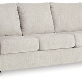 Ashley Furniture - Rannis Queen Sleeper - Snow - Beige Fabric - Sofas - Additional View 4