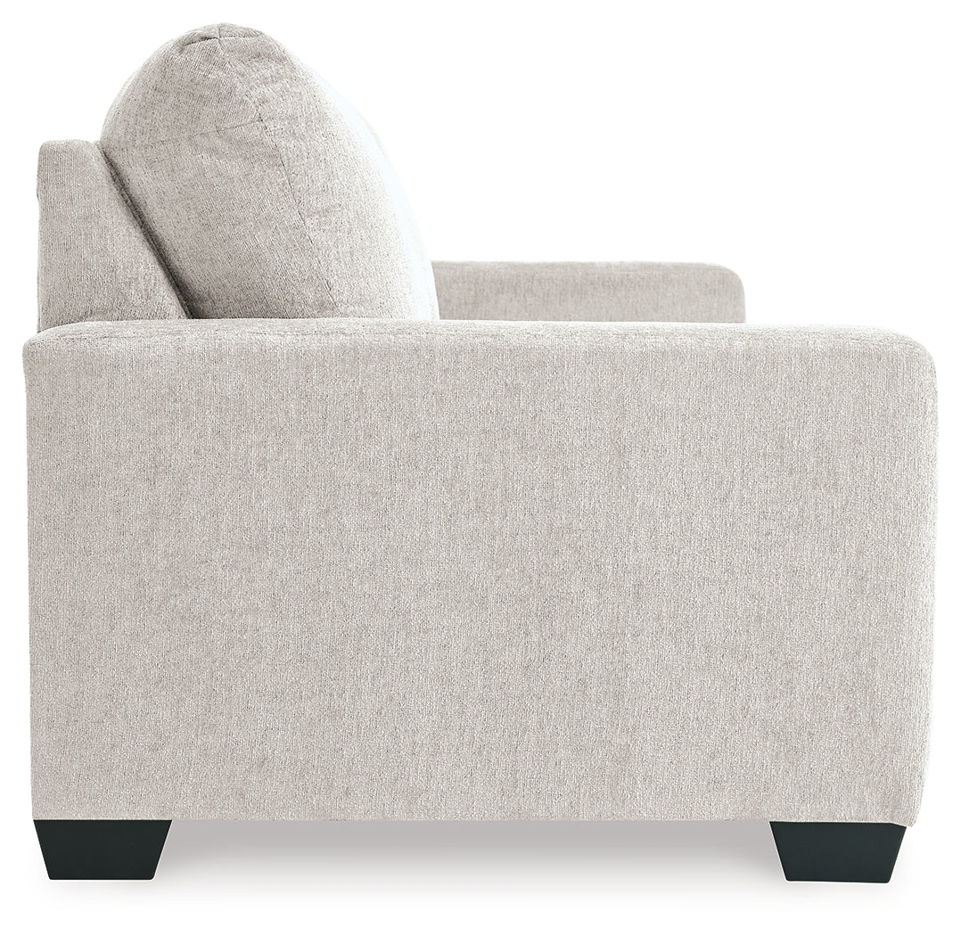 Ashley Furniture - Rannis Queen Sleeper - Snow - Beige Fabric - Sofas - Additional View 5