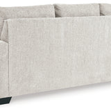 Ashley Furniture - Rannis Queen Sleeper - Snow - Beige Fabric - Sofas - Additional View 6