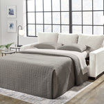 Ashley Furniture - Rannis Queen Sleeper - Snow - Beige Fabric - Sofas - Additional View 7