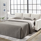Ashley Furniture - Rannis Queen Sleeper - Snow - Beige Fabric - Sofas - Additional View 7