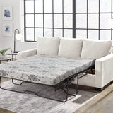 Ashley Furniture - Rannis Queen Sleeper - Snow - Beige Fabric - Sofas - Additional View 8