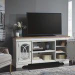 Ashley Furniture - REALYN MEDIA CONSOLE - White Glass|Wood - TV Stands - Additional View 7