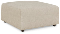 Ashley Furniture - Edenfield Oversized Ottoman - Linen - Pearl Silver Fabric - Ottomans
