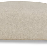 Ashley Furniture - Edenfield Oversized Ottoman - Linen - Pearl Silver Fabric - Ottomans - Additional View 2