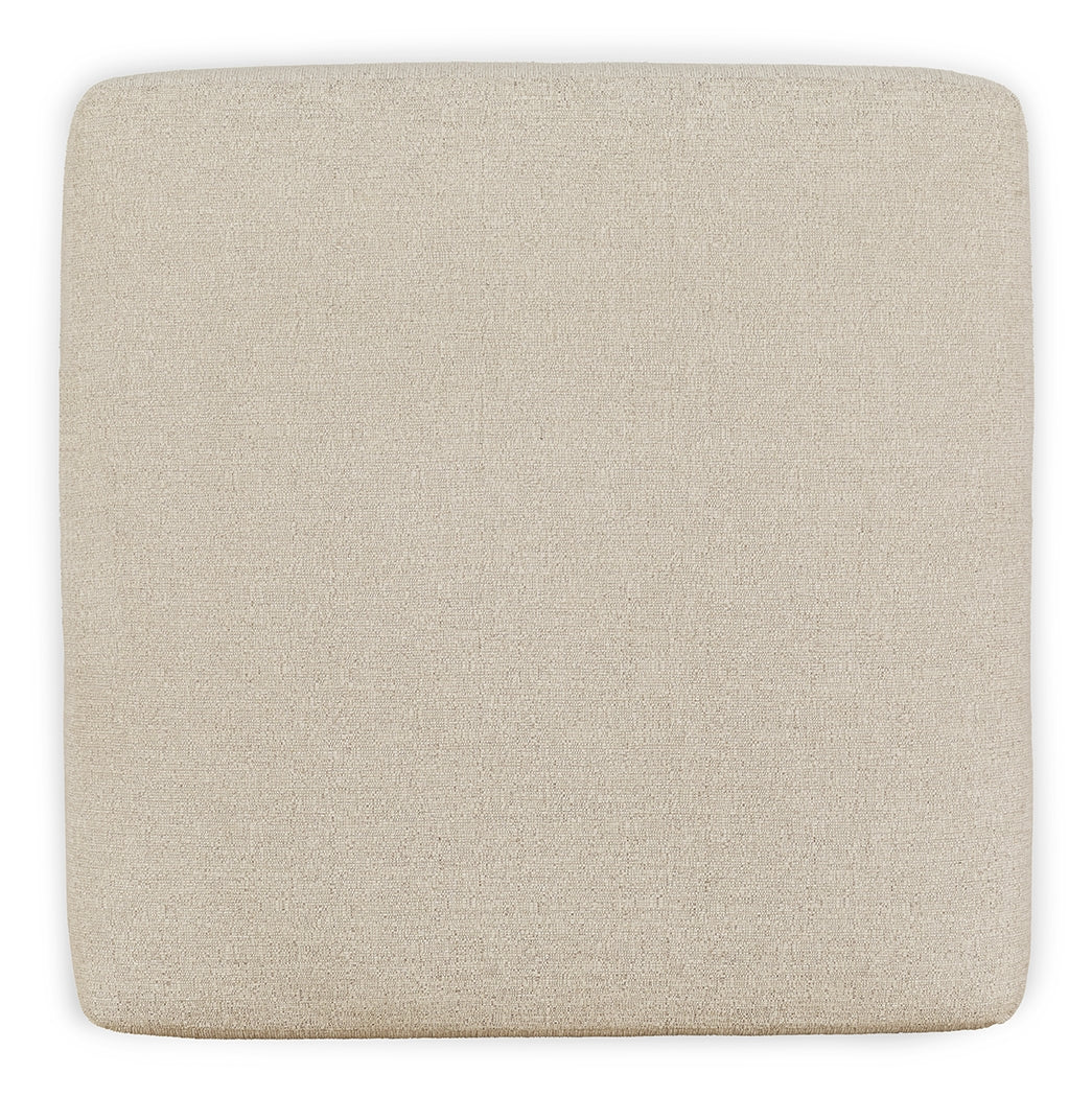 Ashley Furniture - Edenfield Oversized Ottoman - Linen - Pearl Silver Fabric - Ottomans - Additional View 3