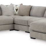 Aslan Court 3-Piece Sectional - Pebble