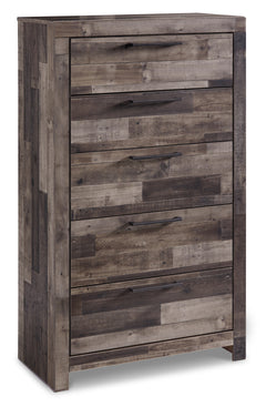 Ashley Furniture - Derekson Chest - Grey - Dark Gray Wood - Chests