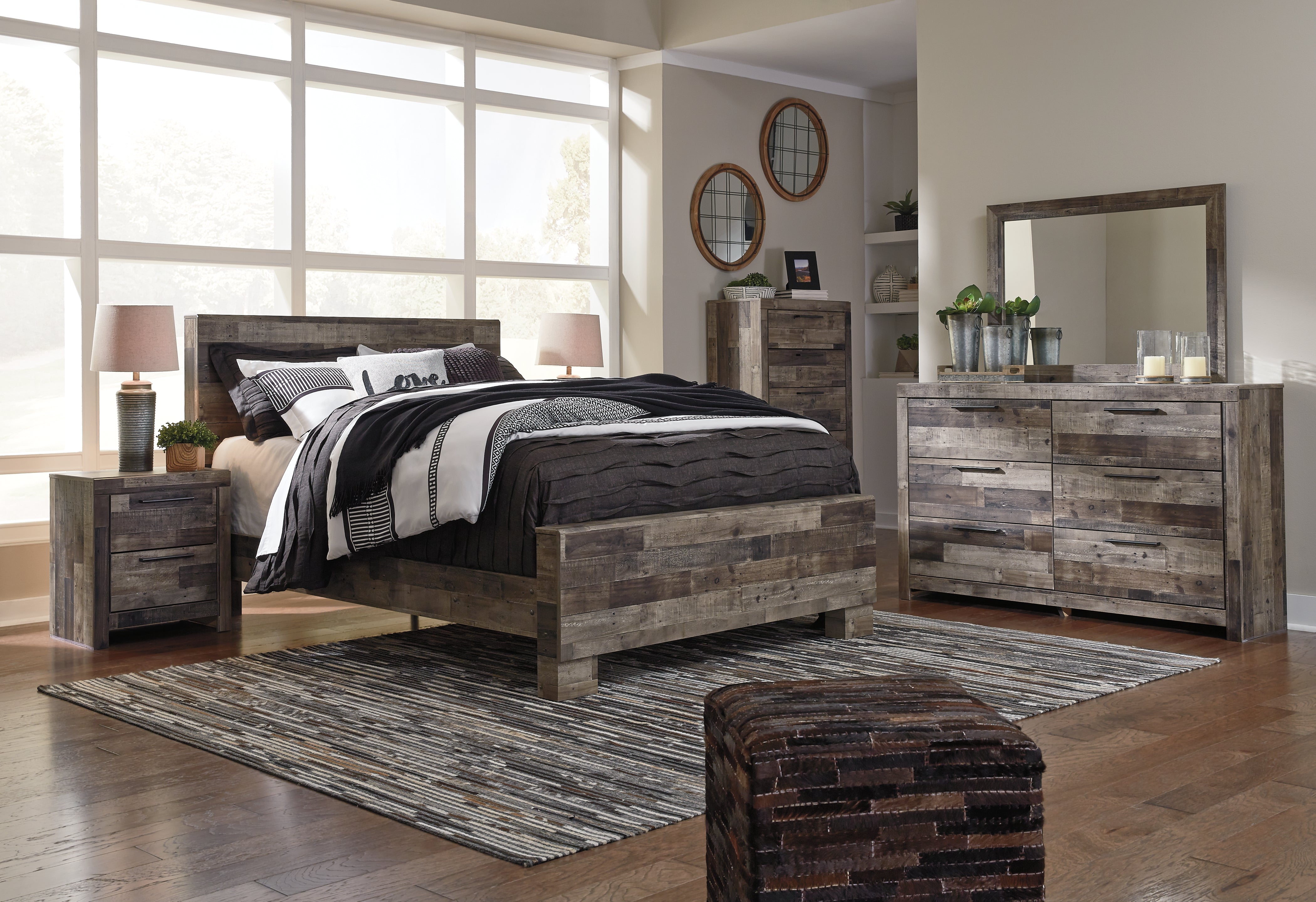 Ashley Furniture - Derekson Chest - Grey - Dark Gray Wood - Chests - Additional View 2