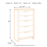 Ashley Furniture - Derekson Chest - Grey - Dark Gray Wood - Chests - Additional View 3