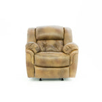 Hudson Leather Rocker Recliner - Saddle