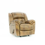 Hudson Leather Rocker Recliner - Saddle - Additional View 1
