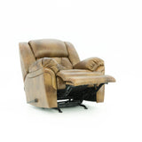Hudson Leather Rocker Recliner - Saddle - Additional View 3